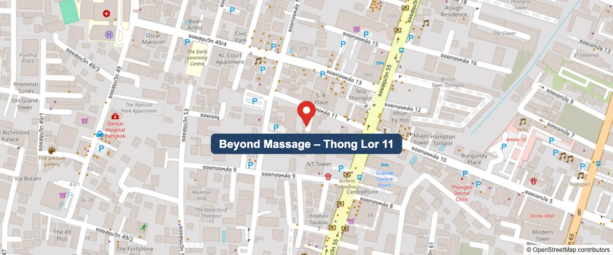 Map: Beyond Massage – Thong Lor 11, 152 Soi Thong Lo 11, near BTS Thong Lo, Bangkok
